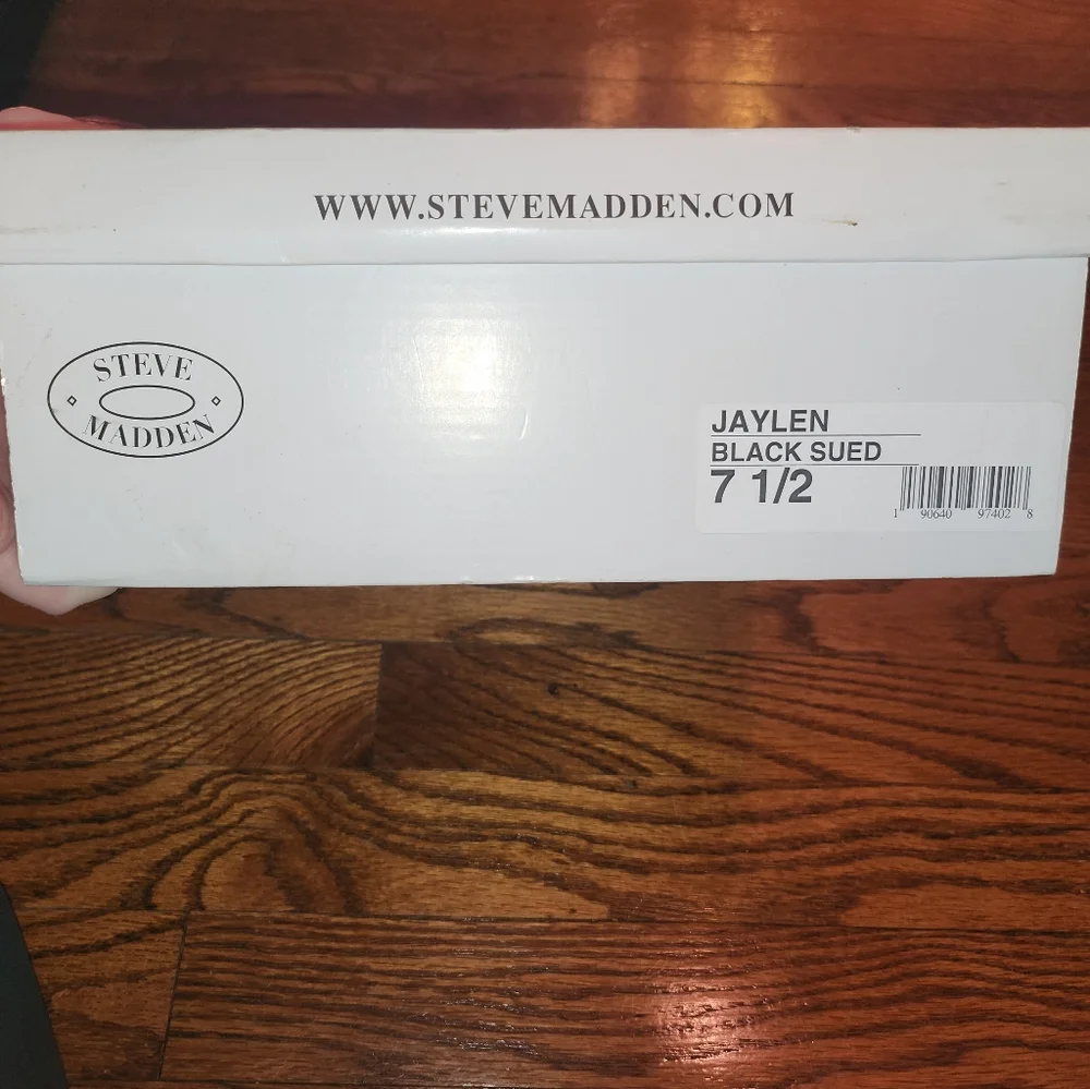 Steve Madden Black Espadrille Wedges - Picture 7 of 8